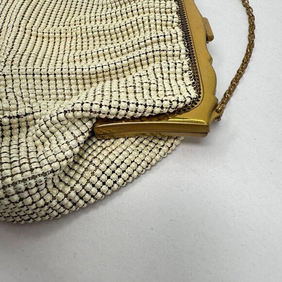 Whiting & Davis Co Mesh Bag USA Made‎ Art Deco Jeweled Closure Vintage - Picture 9 of 16